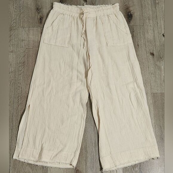 MELISSA NEPTON summer pants in beige clair Size M - Picture 2 of 8